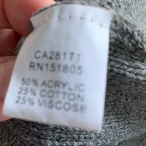 Gray sweater with geometric detail - Picture 5 of 5